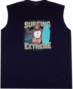 Hihaton tummansininen Surfing Xtreme-paita
