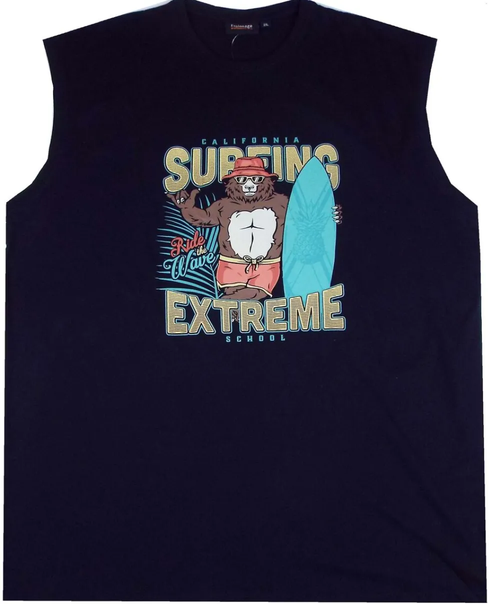 Hihaton tummansininen Surfing Xtreme-paita