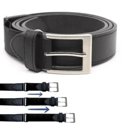 Musta keinonahkavy&ouml; joustolla 34 mm