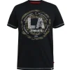 Musta Los Angeles printti t-paita