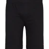Mustat ribcollegeshortsit