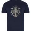 Navy ankkuri t-paita
