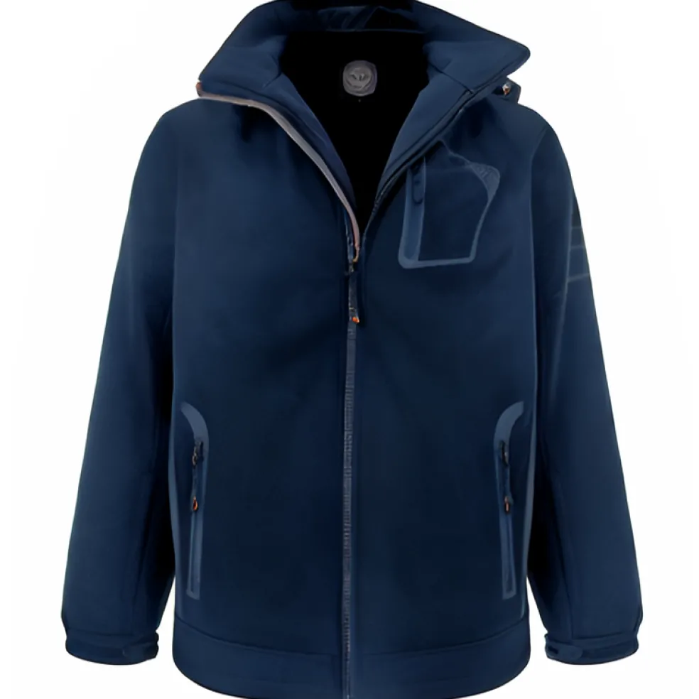 Navy softshelltakki välikauteen