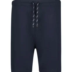 Tummansiniset trikooshortsit taskuilla